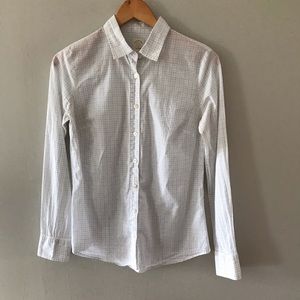J. Crew white button down